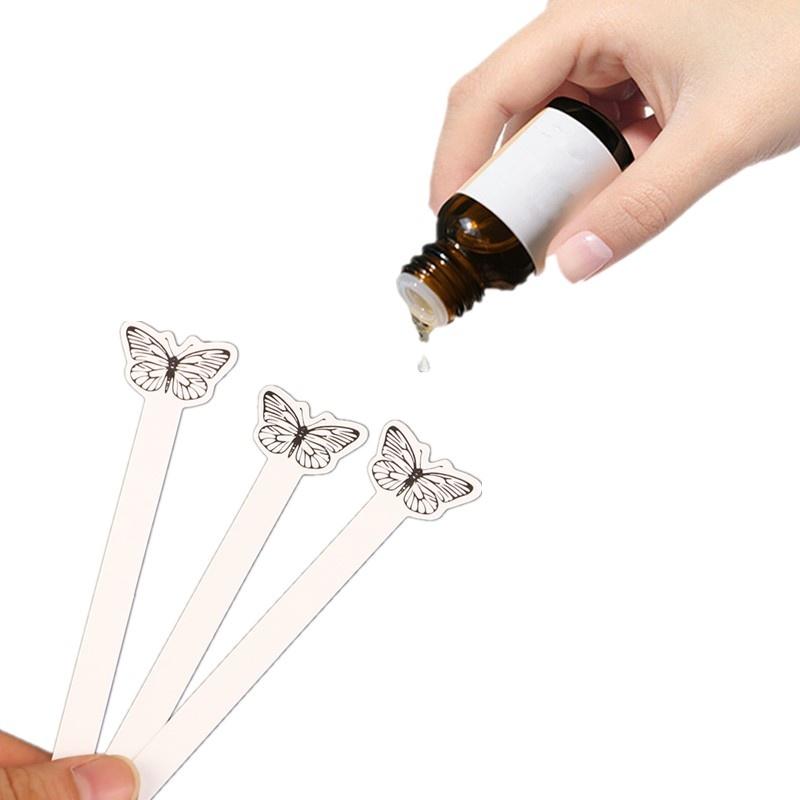 Perfume Fragrance Essential Oil - 100 قطعة من شرائح الورق الإبداعية